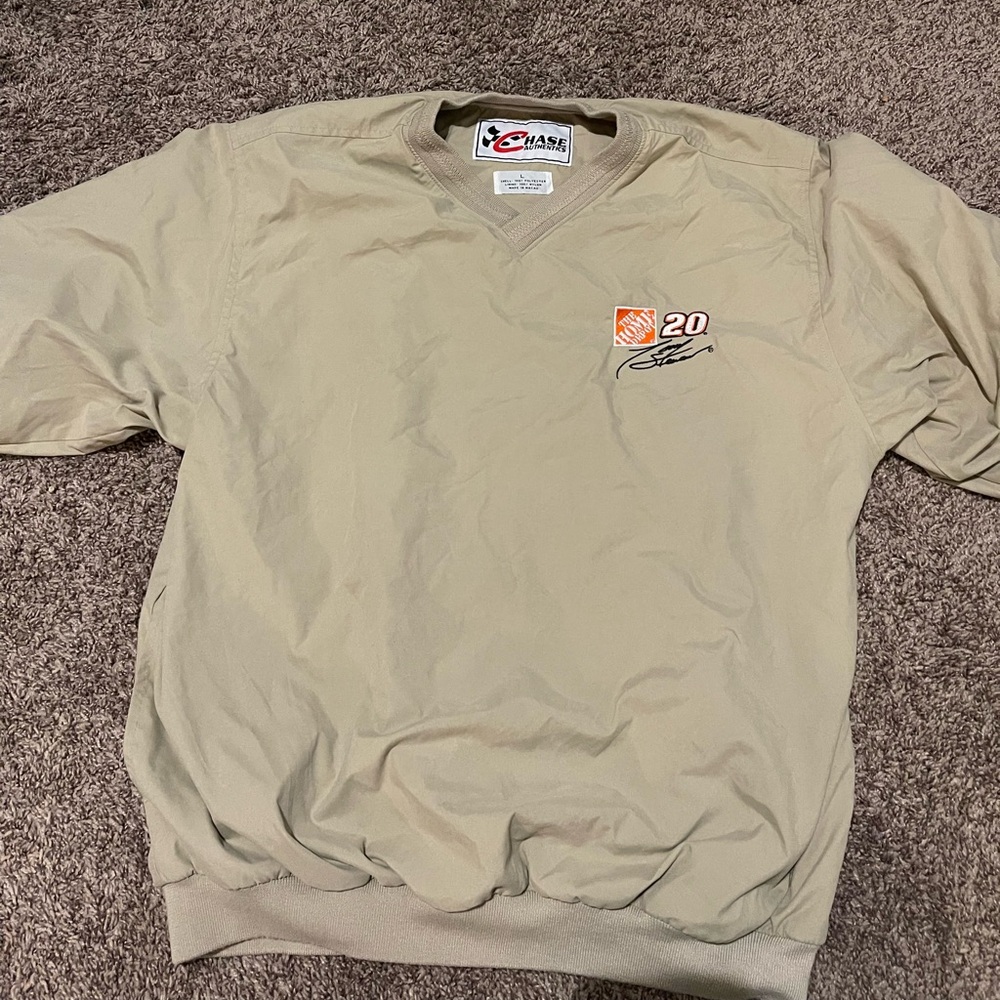 Vintage Chase Authentic Home Depot Tony Stewart windbreaker pullover.